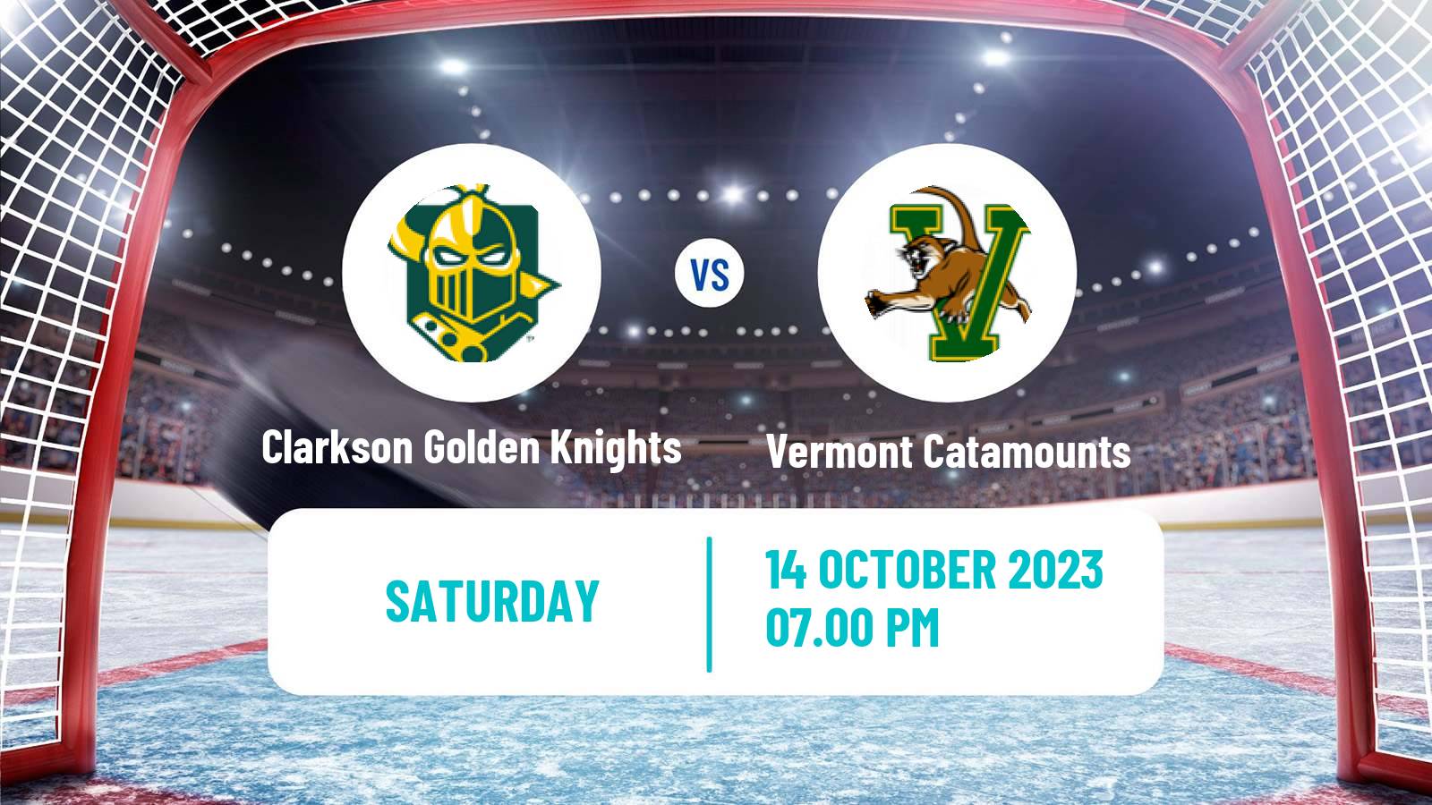 Hockey NCAA Hockey Clarkson Golden Knights - Vermont Catamounts