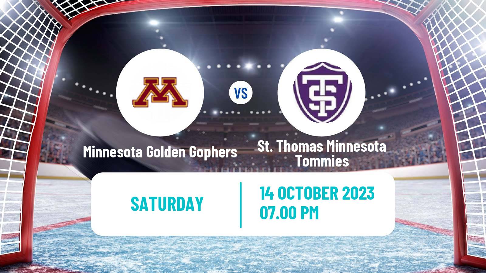 Hockey NCAA Hockey Minnesota Golden Gophers - St. Thomas Minnesota Tommies