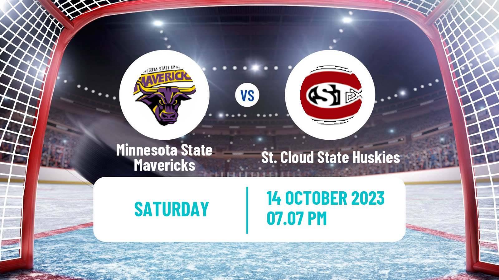 Hockey NCAA Hockey Minnesota State Mavericks - St. Cloud State Huskies