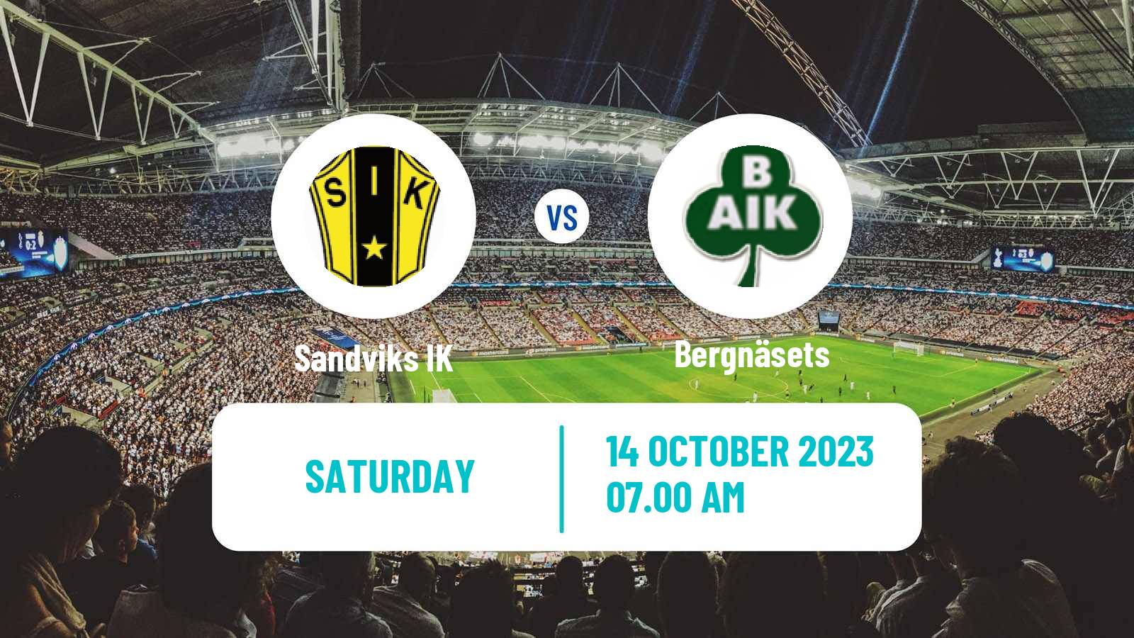 Soccer Swedish Division 2 - Norrland Sandvik - Bergnäsets