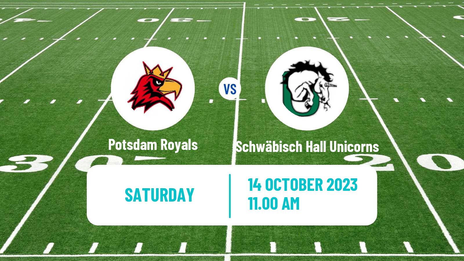 American football German GFL Potsdam Royals - Schwäbisch Hall Unicorns