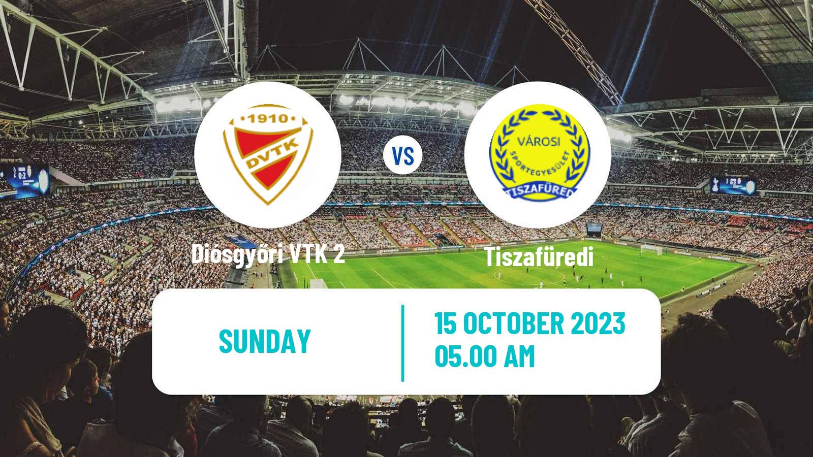 Soccer Hungarian NB III Northeast Diósgyőri VTK 2 - Tiszafüredi