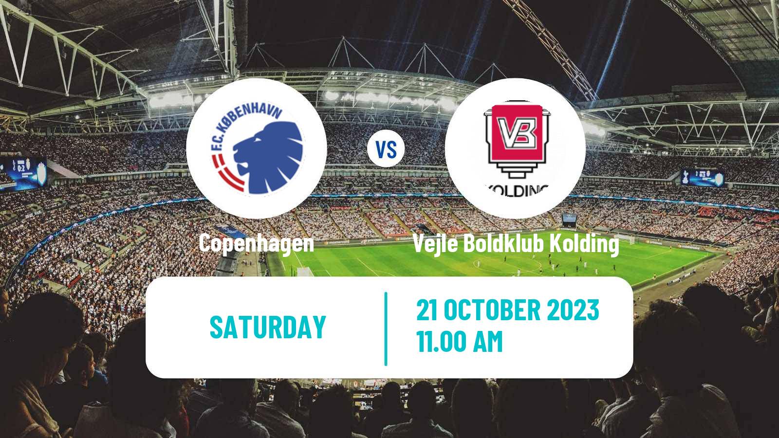 Soccer Danish Superliga Copenhagen - Vejle Boldklub Kolding