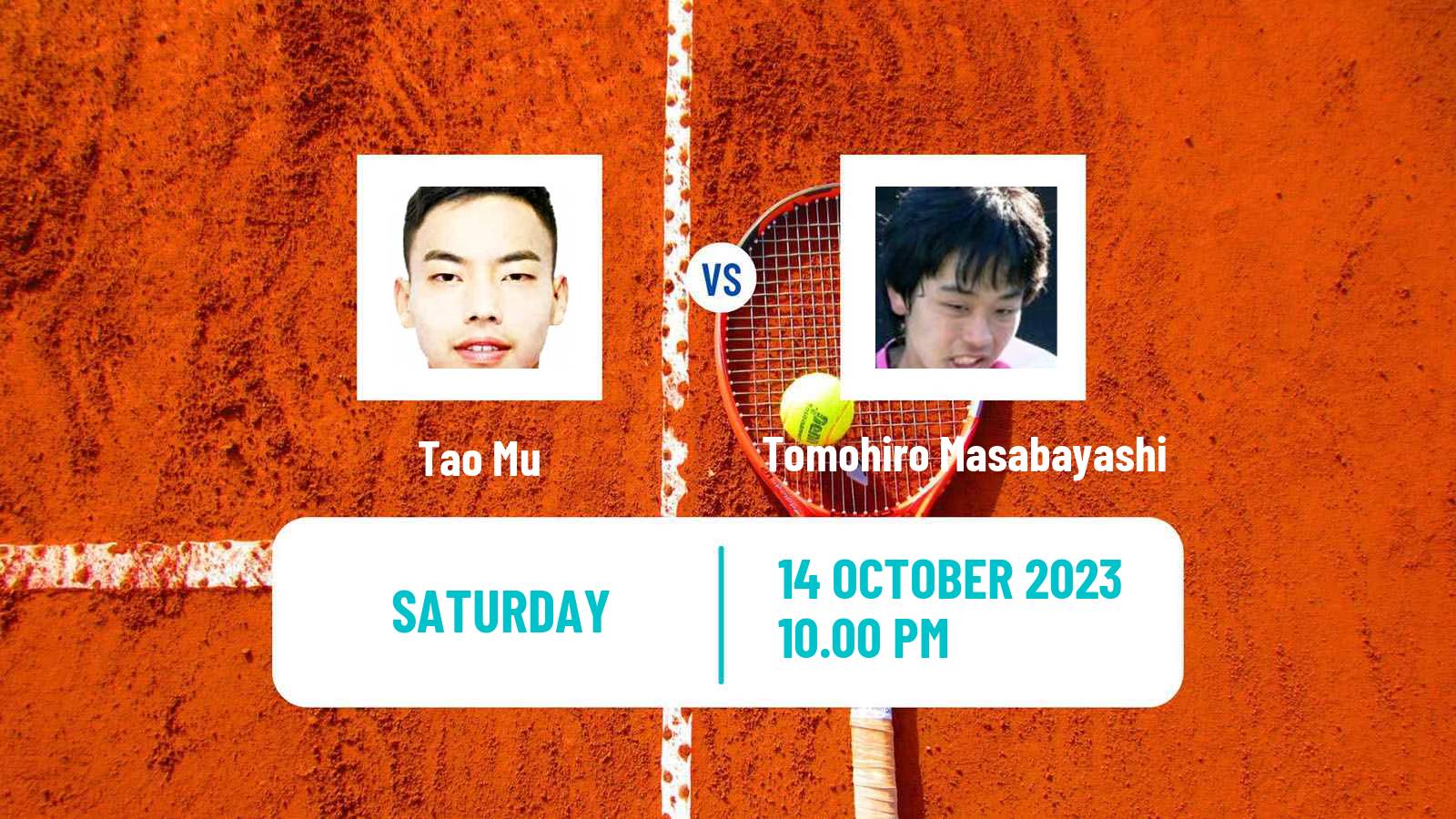 Tennis Shenzhen 3 Challenger Men Tao Mu - Tomohiro Masabayashi