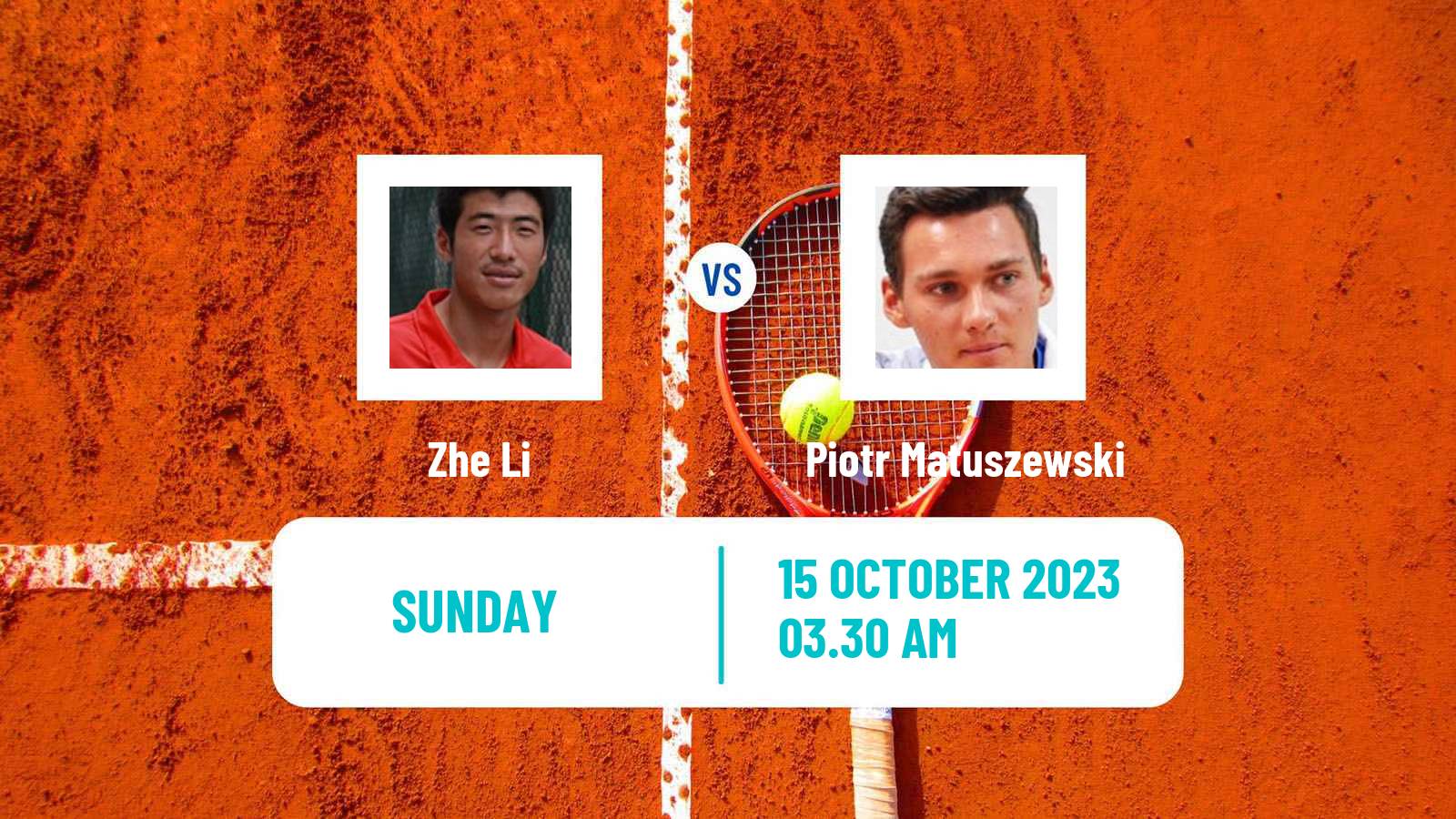 Tennis Shenzhen 3 Challenger Men Zhe Li - Piotr Matuszewski