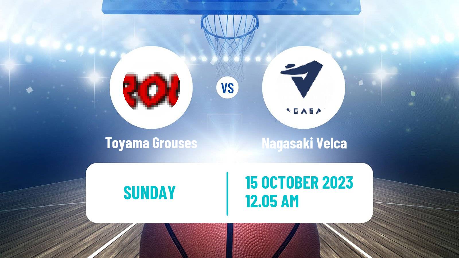 Basketball BJ League Toyama Grouses - Nagasaki Velca