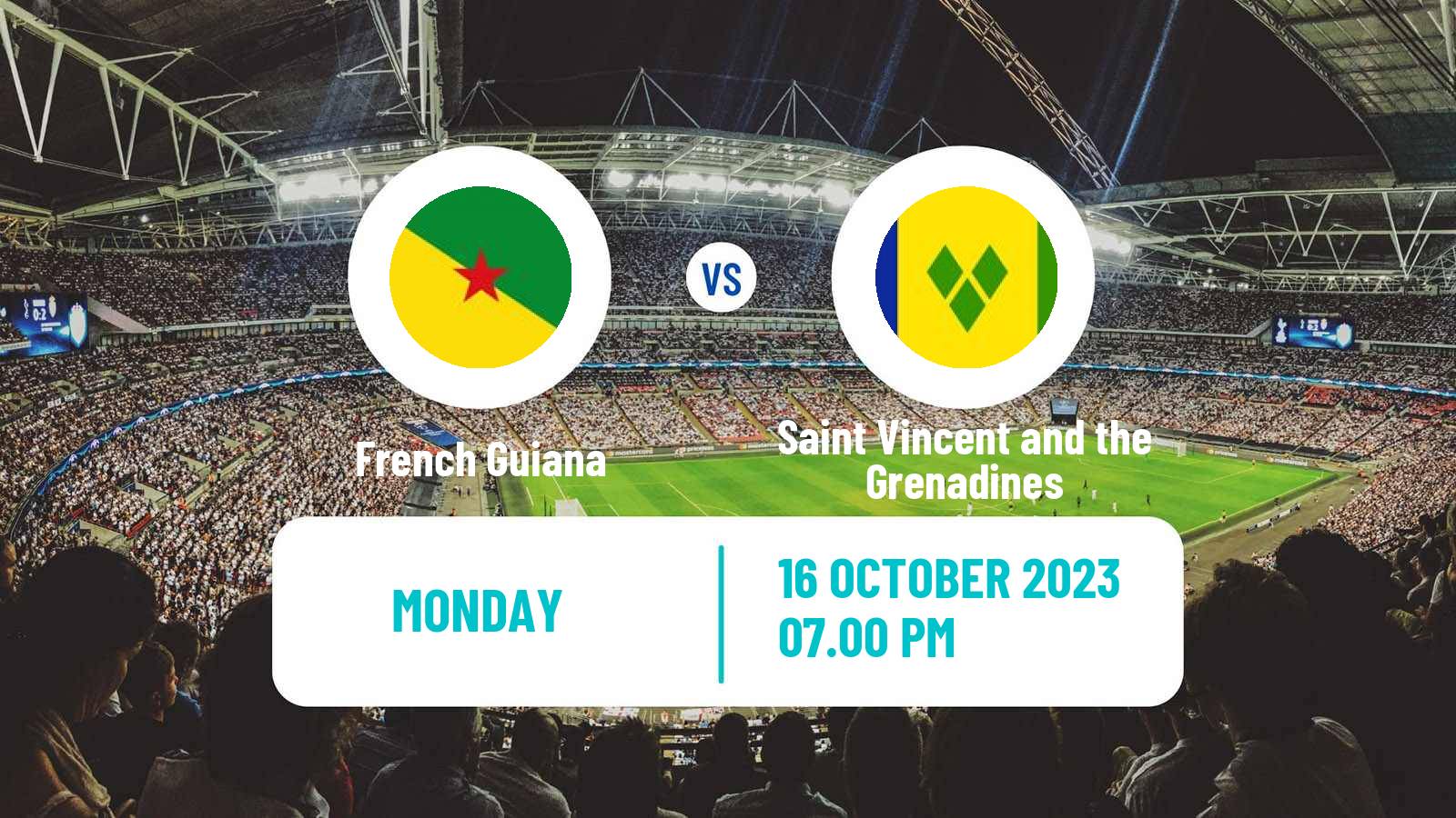 Soccer CONCACAF Nations League French Guiana - Saint Vincent and the Grenadines