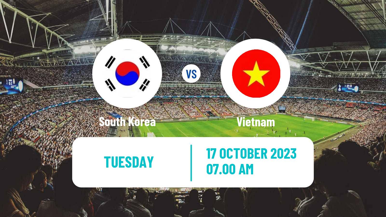 Soccer Friendly South Korea - Vietnam