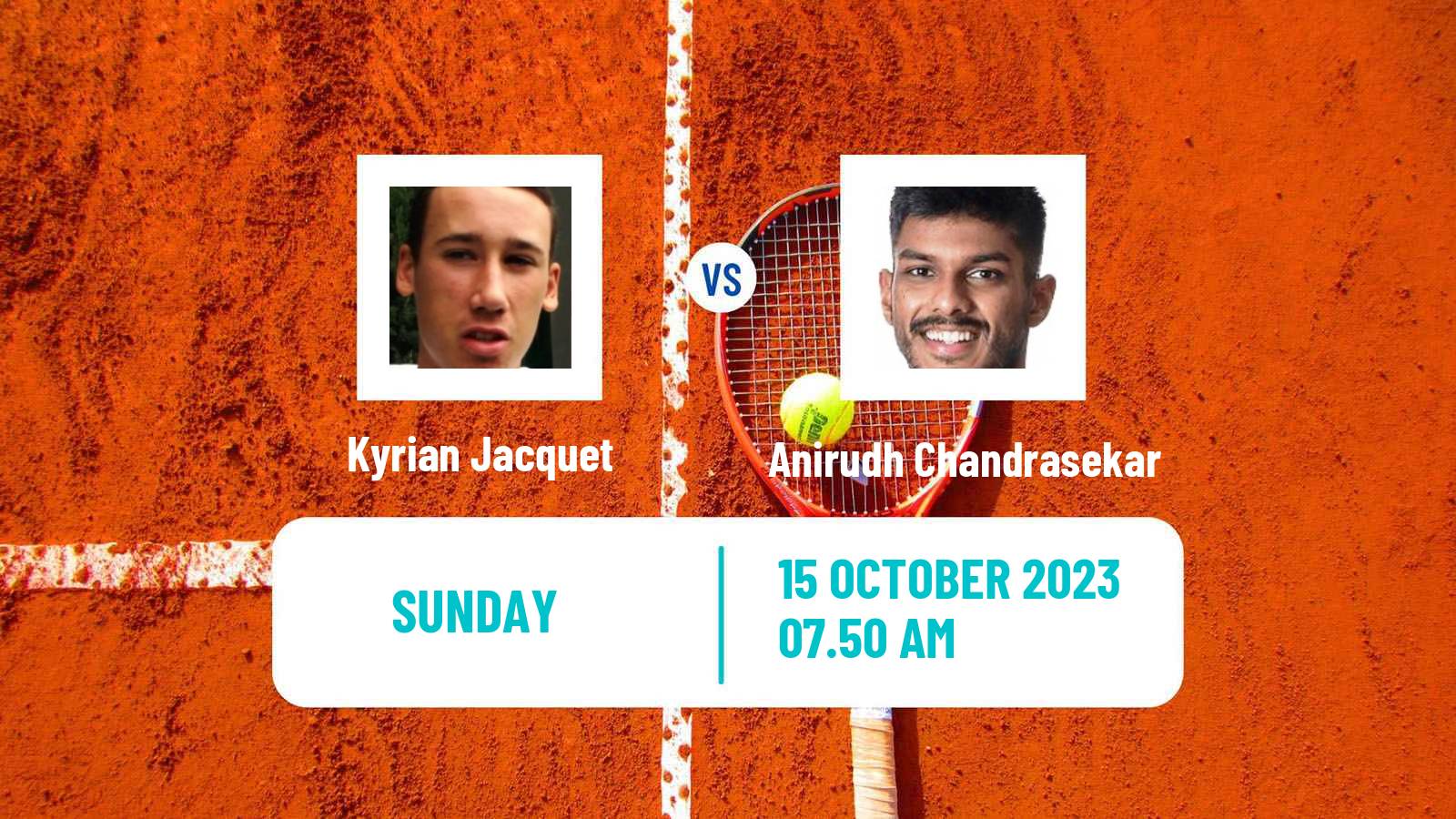 Tennis Olbia Challenger Men Kyrian Jacquet - Anirudh Chandrasekar