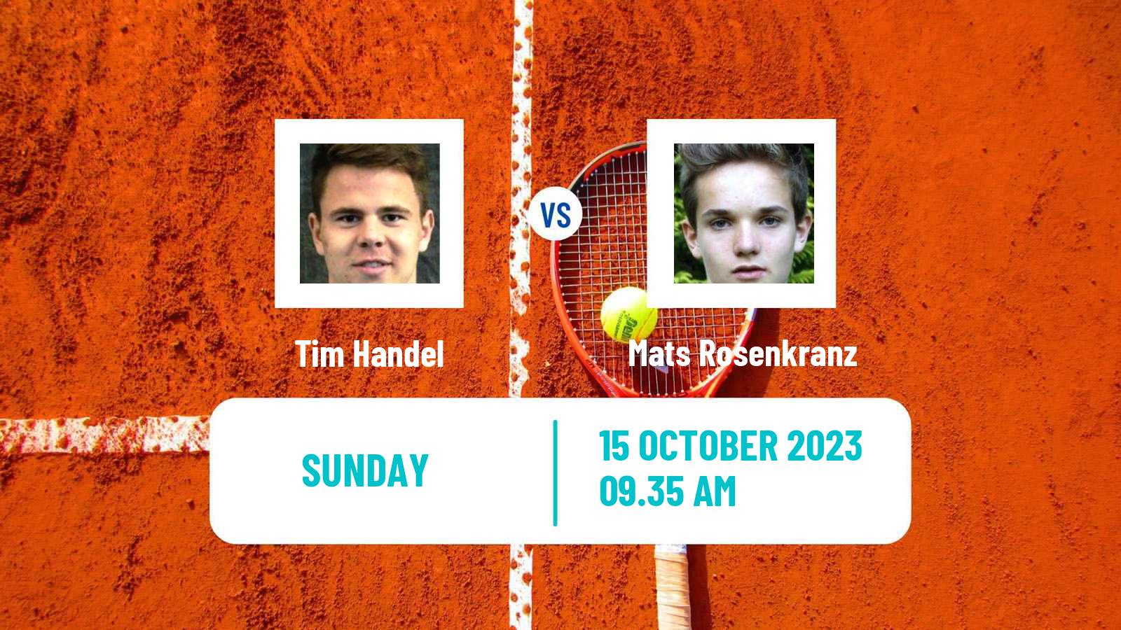 Tennis Hamburg Challenger Men Tim Handel - Mats Rosenkranz