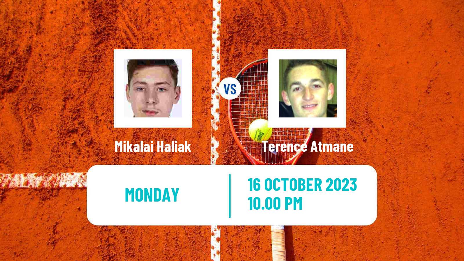 Tennis Shenzhen 3 Challenger Men Mikalai Haliak - Terence Atmane