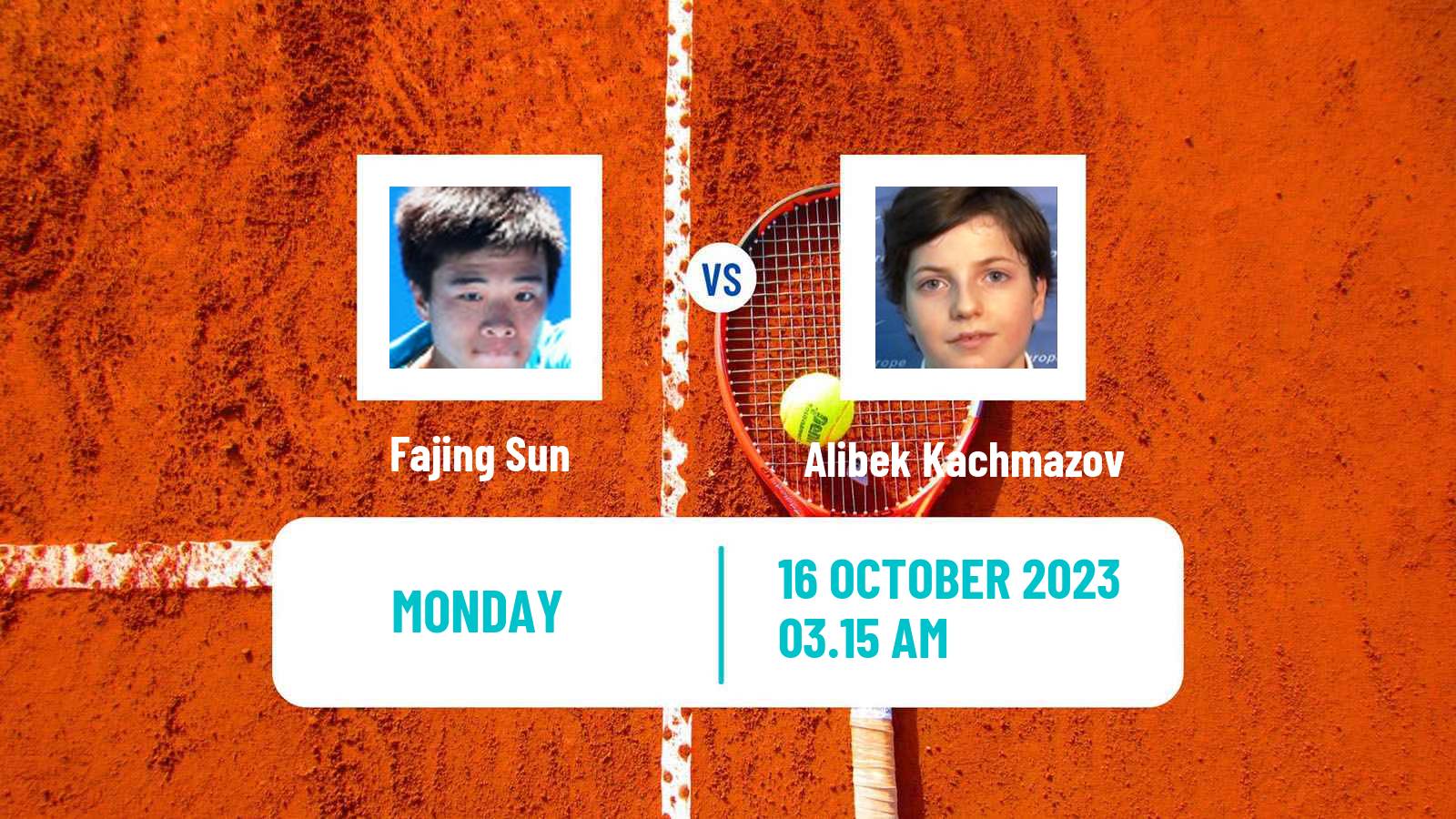 Tennis Shenzhen 3 Challenger Men Fajing Sun - Alibek Kachmazov