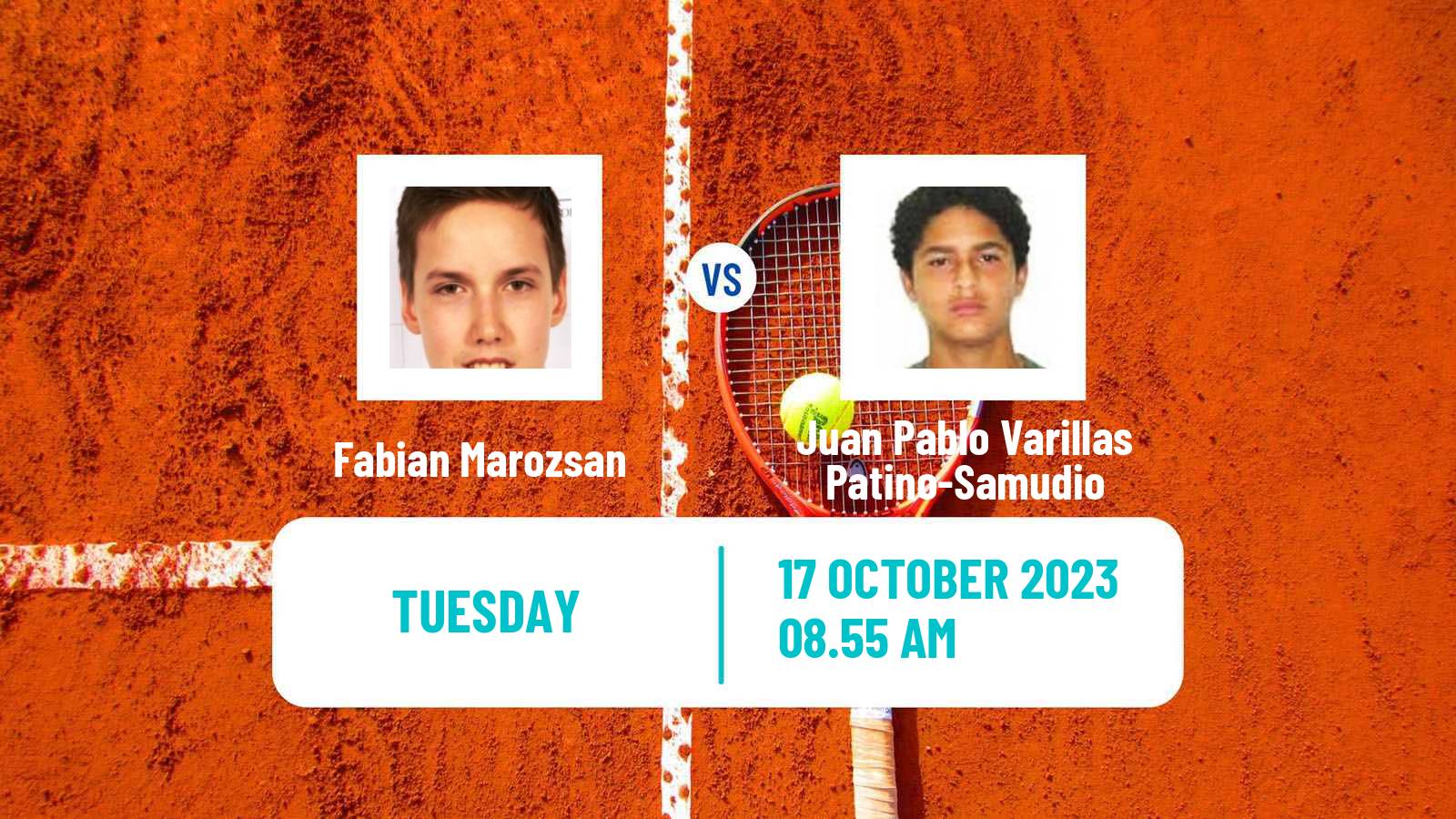 Tennis ATP Antwerp Fabian Marozsan - Juan Pablo Varillas Patino-Samudio