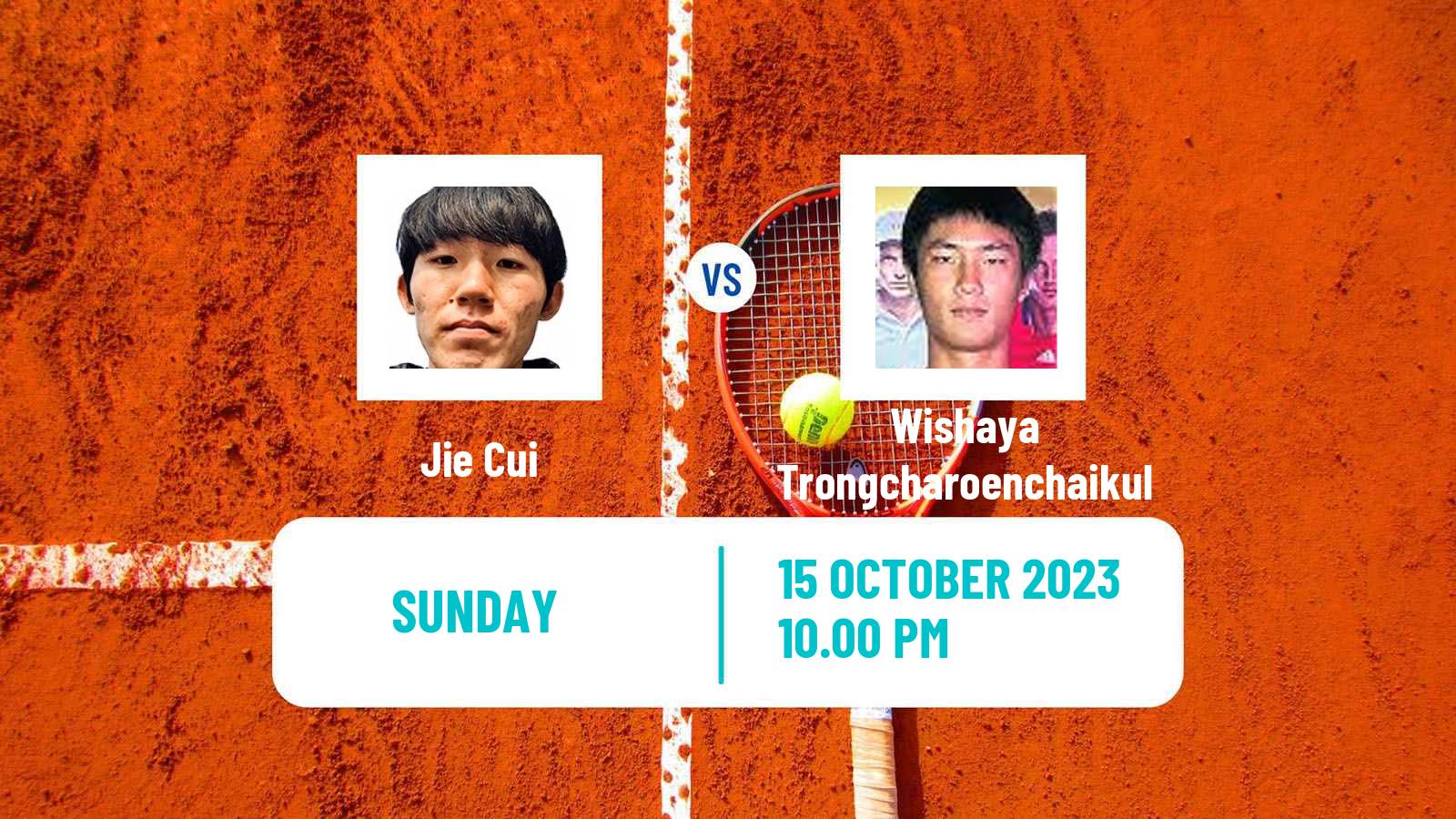 Tennis Shenzhen 3 Challenger Men Jie Cui - Wishaya Trongcharoenchaikul