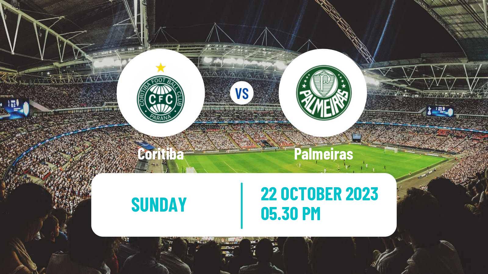 Soccer Brazilian Serie A Coritiba - Palmeiras