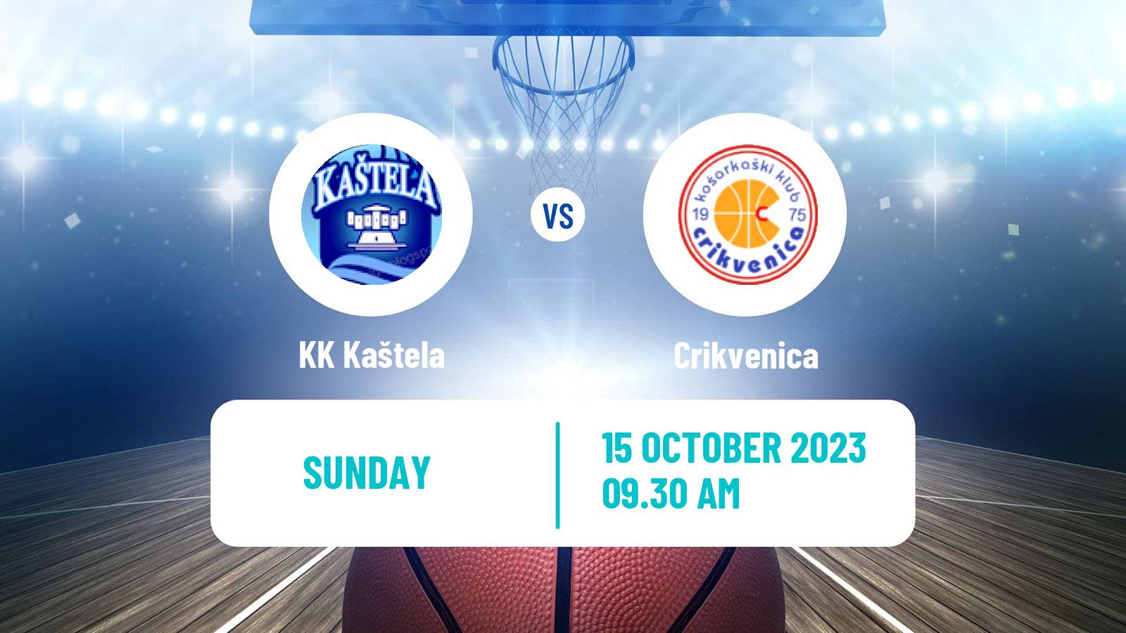 Basketball Croatian Prva Liga Basketball Kaštela - Crikvenica