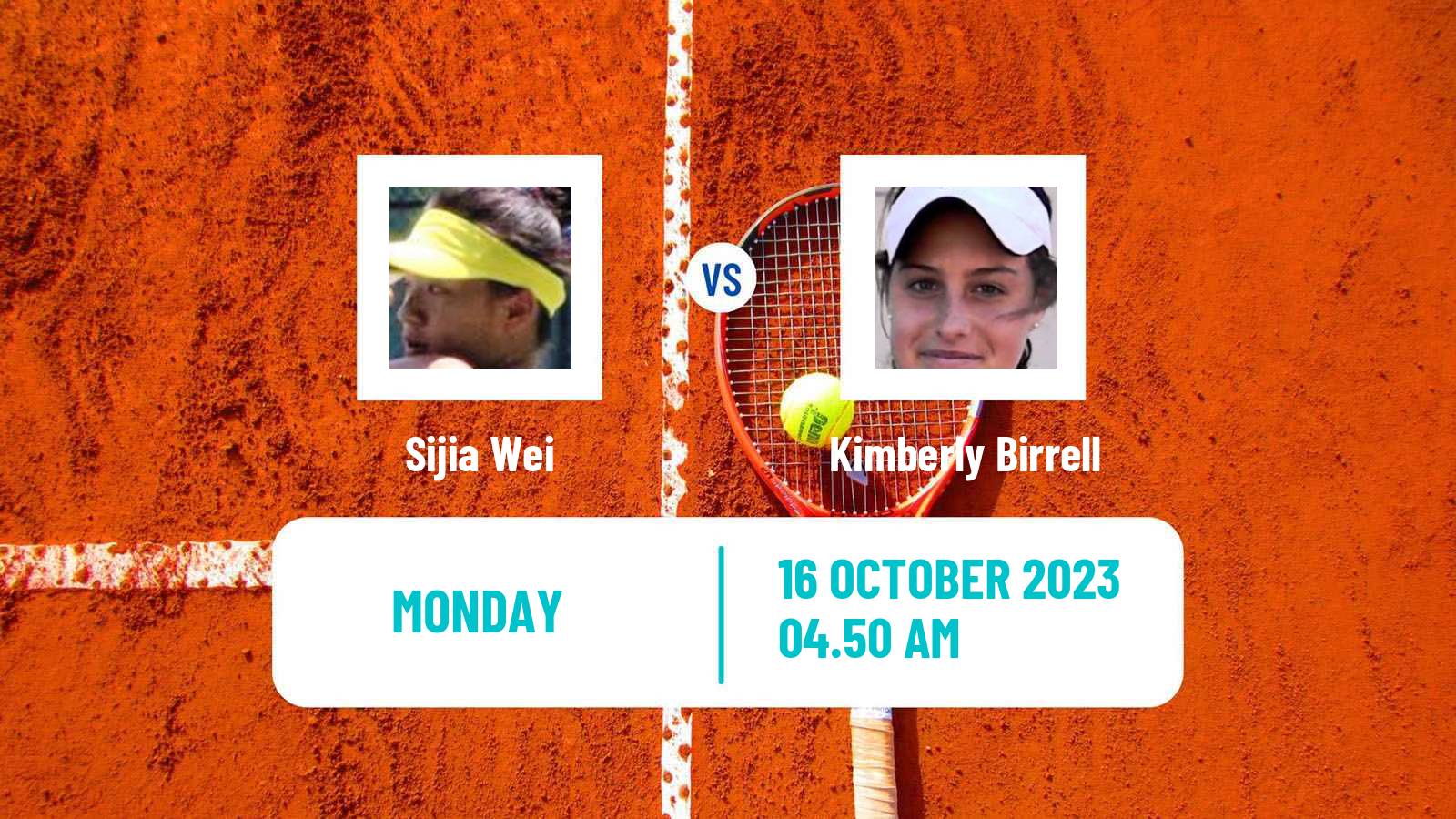 Tennis WTA Nanchang Sijia Wei - Kimberly Birrell
