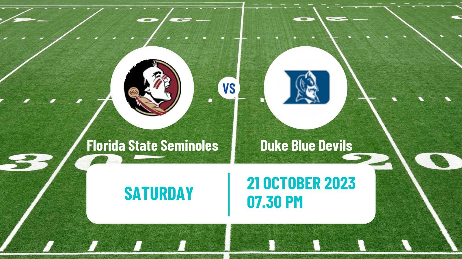 American football NCAA College Football Florida State Seminoles - Duke Blue Devils
