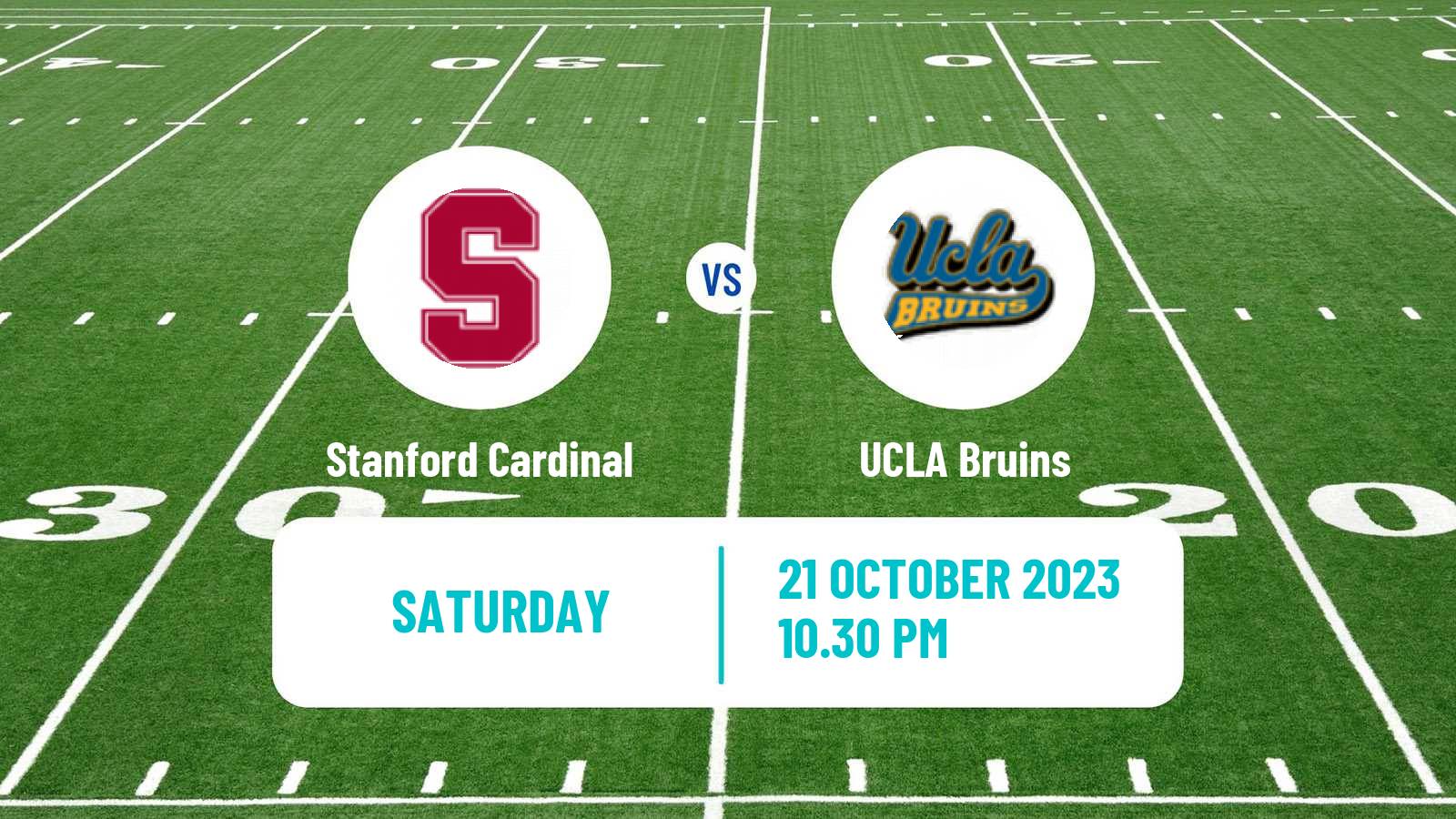 American football NCAA College Football Stanford Cardinal - UCLA Bruins