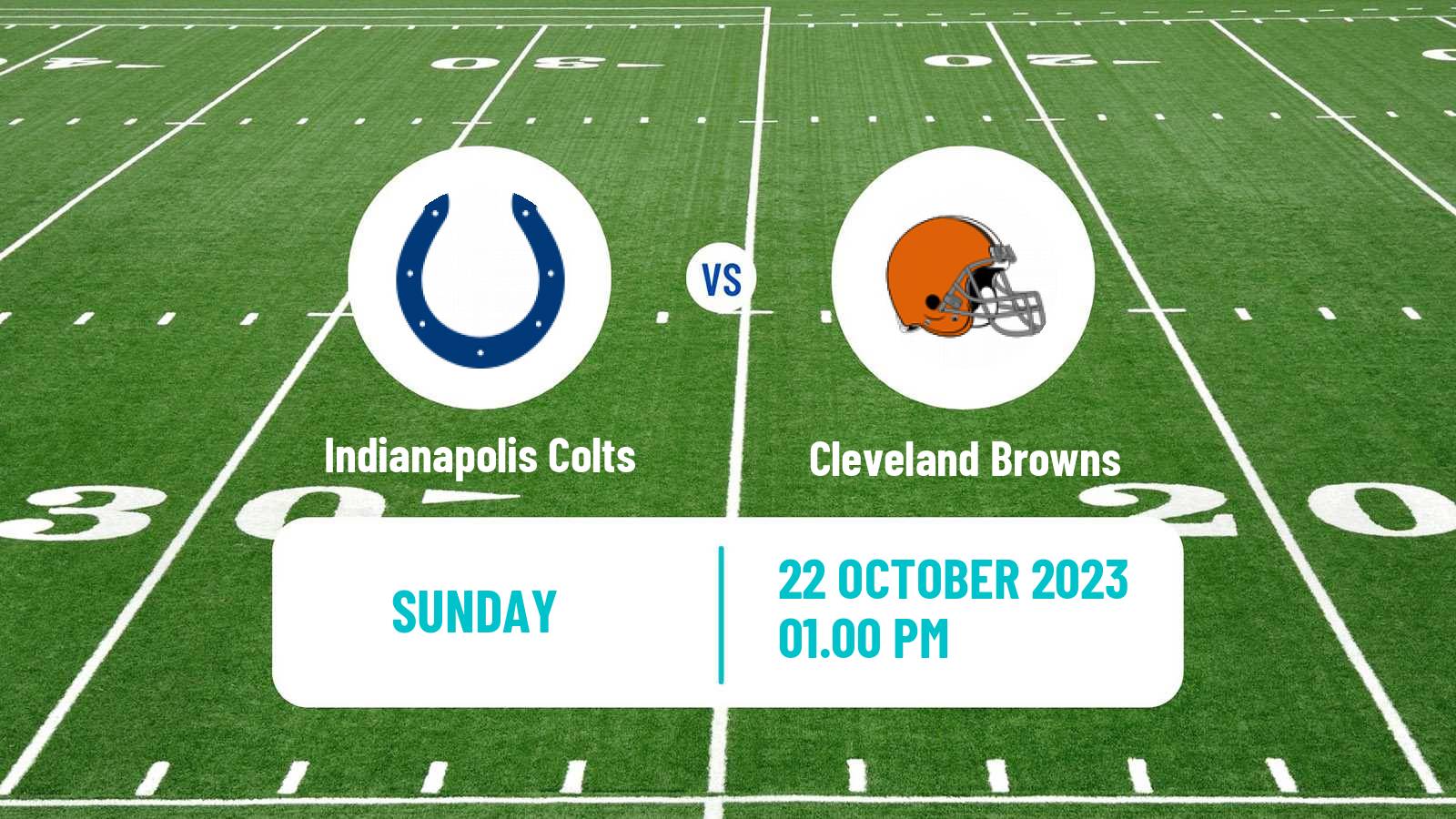American football NFL Indianapolis Colts - Cleveland Browns