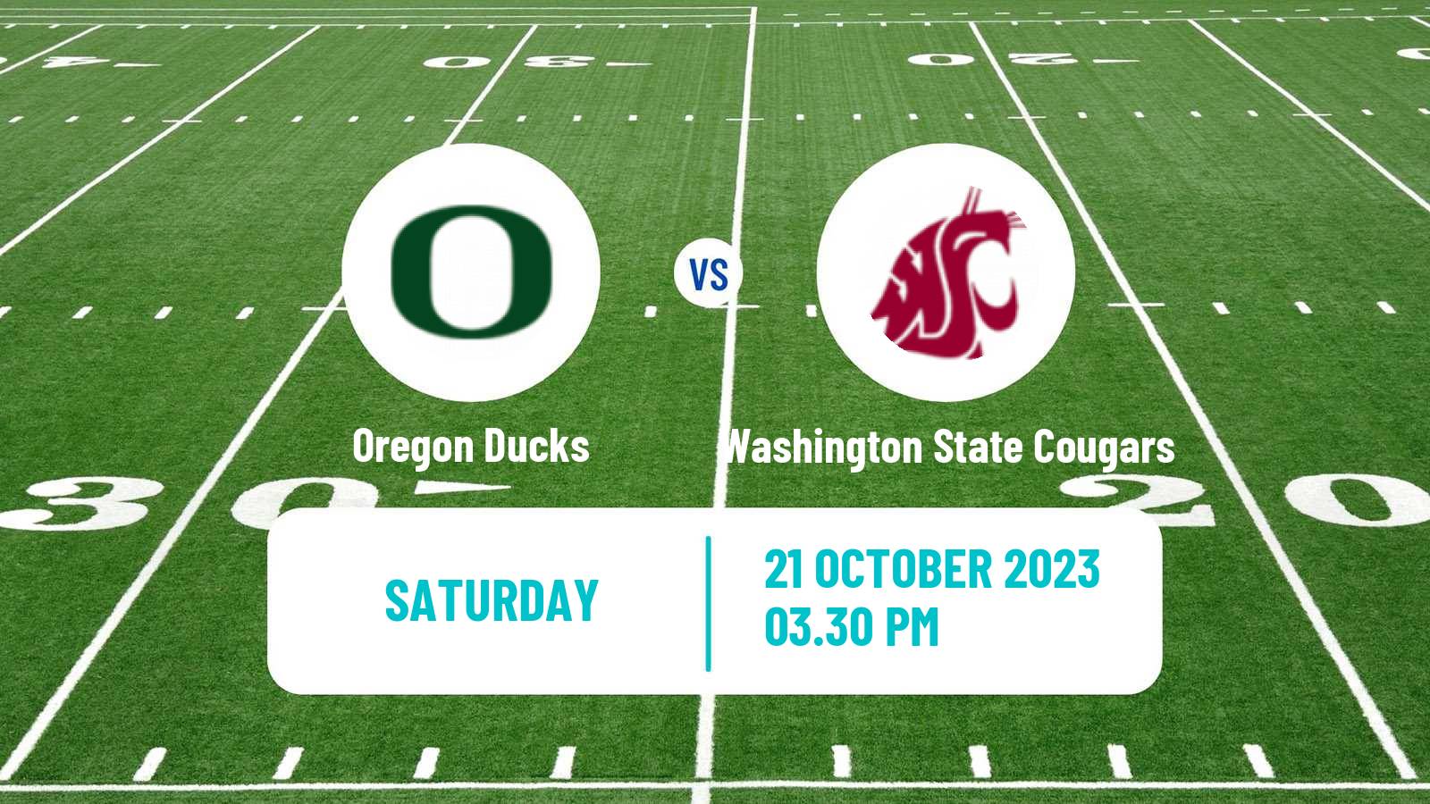 American football NCAA College Football Oregon Ducks - Washington State Cougars