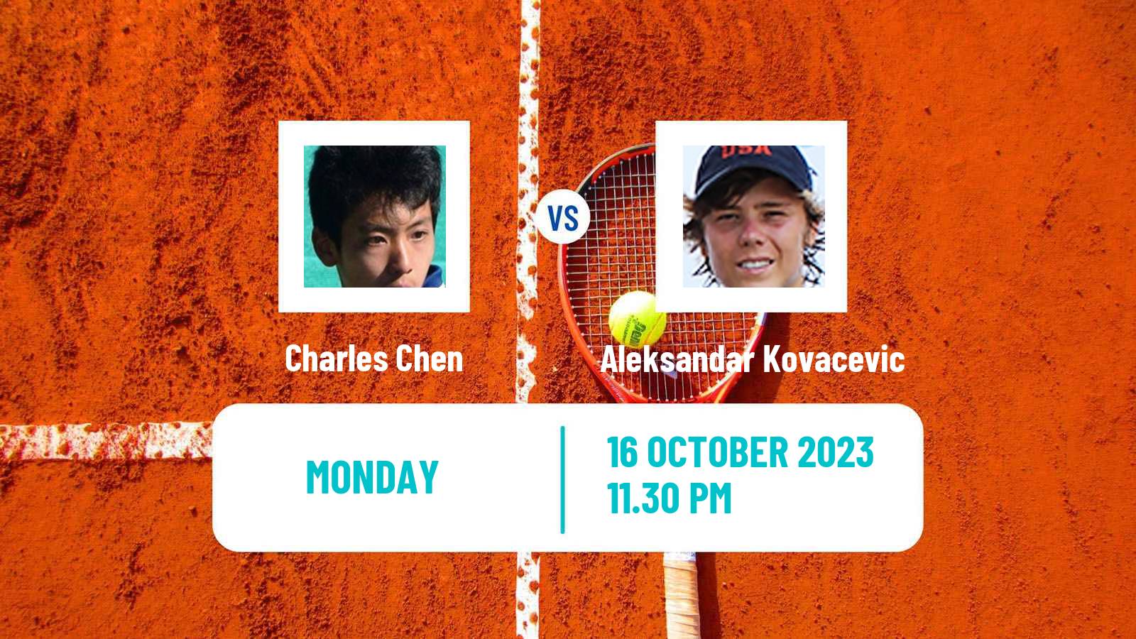 Tennis Shenzhen 3 Challenger Men Charles Chen - Aleksandar Kovacevic