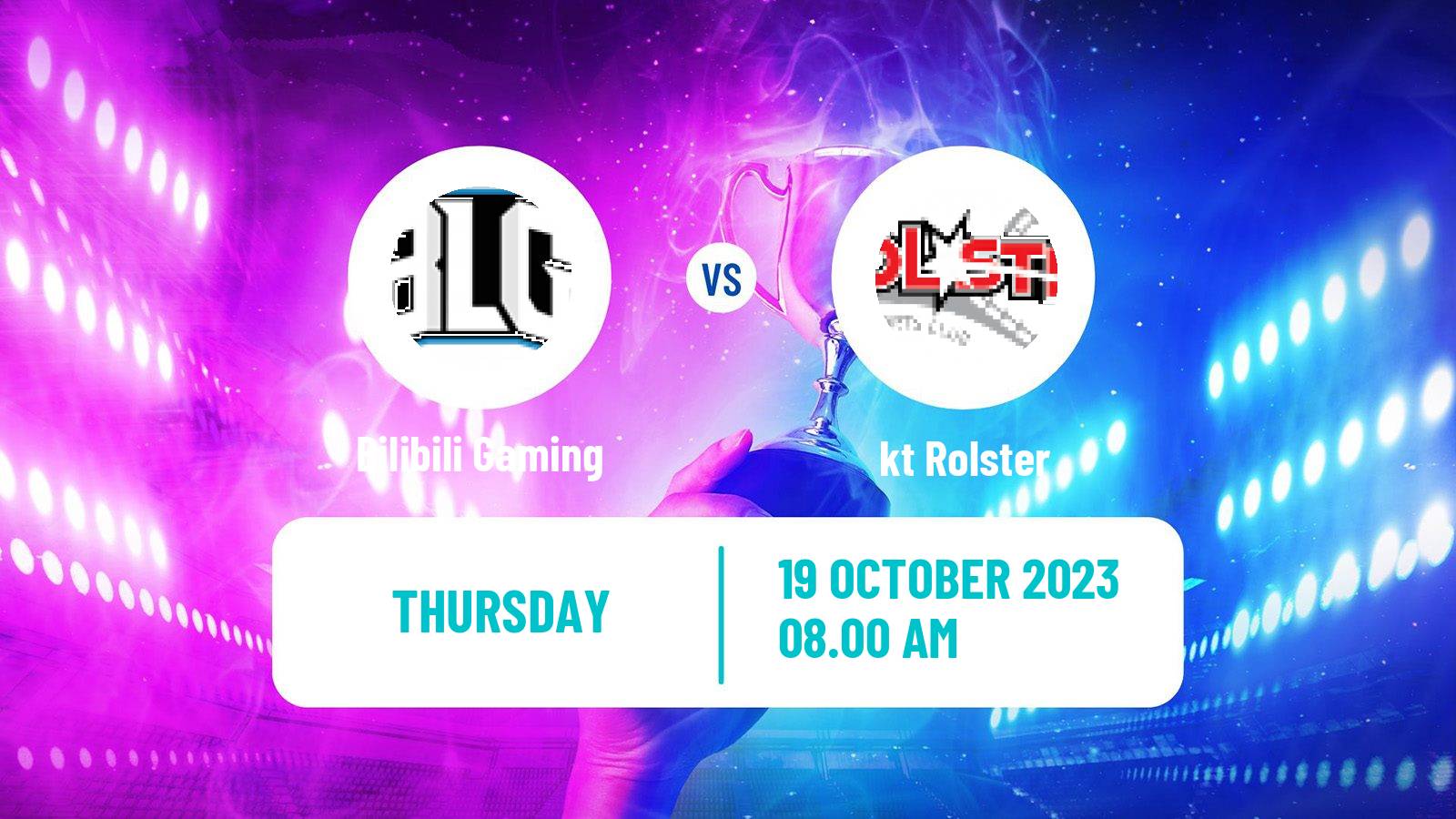 Esports League Of Legends World Championship Bilibili Gaming - kt Rolster