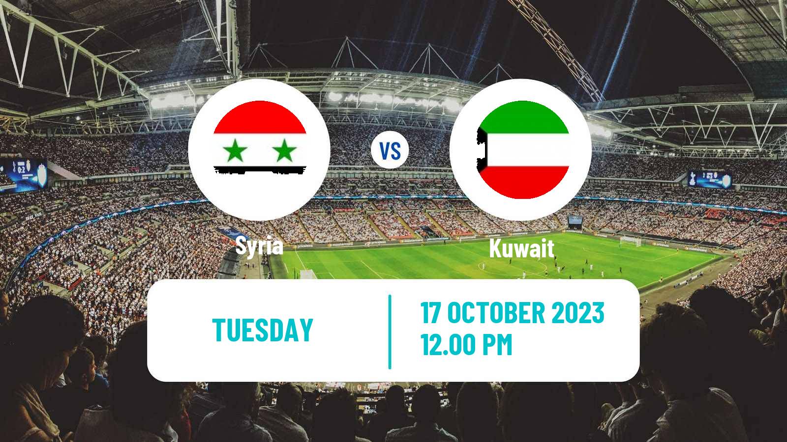 Soccer Friendly Syria - Kuwait