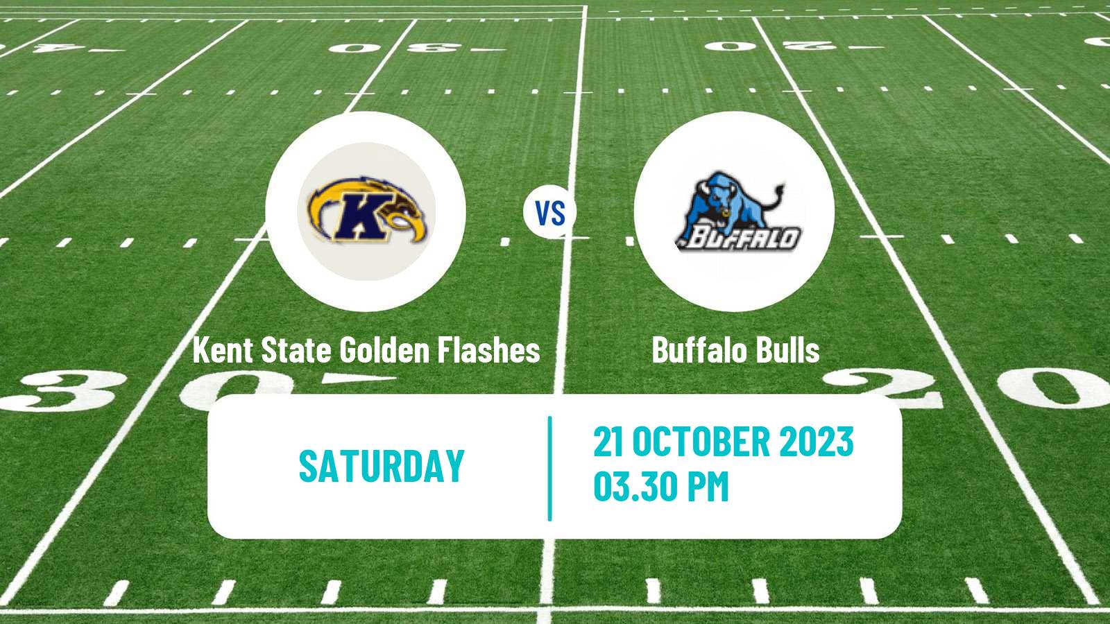 American football NCAA College Football Kent State Golden Flashes - Buffalo Bulls