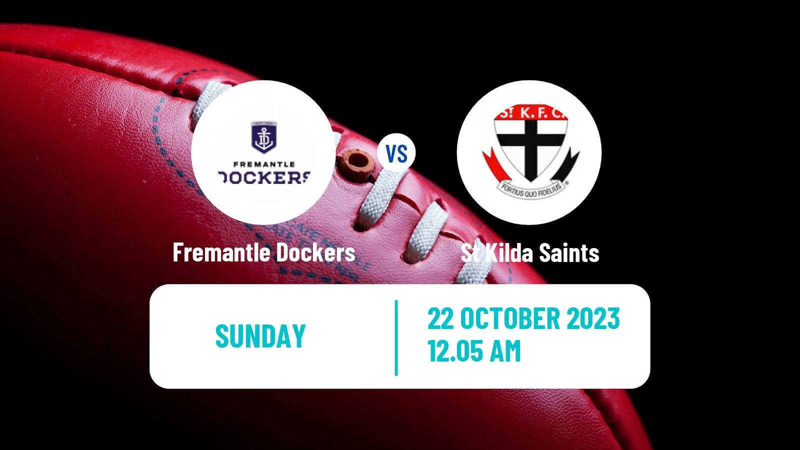 Aussie rules AFL Women Fremantle Dockers - St Kilda Saints
