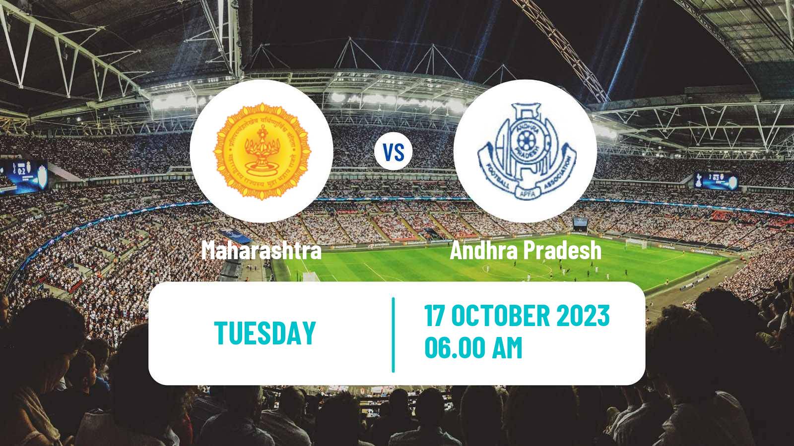 Soccer Indian Santosh Trophy Maharashtra - Andhra Pradesh