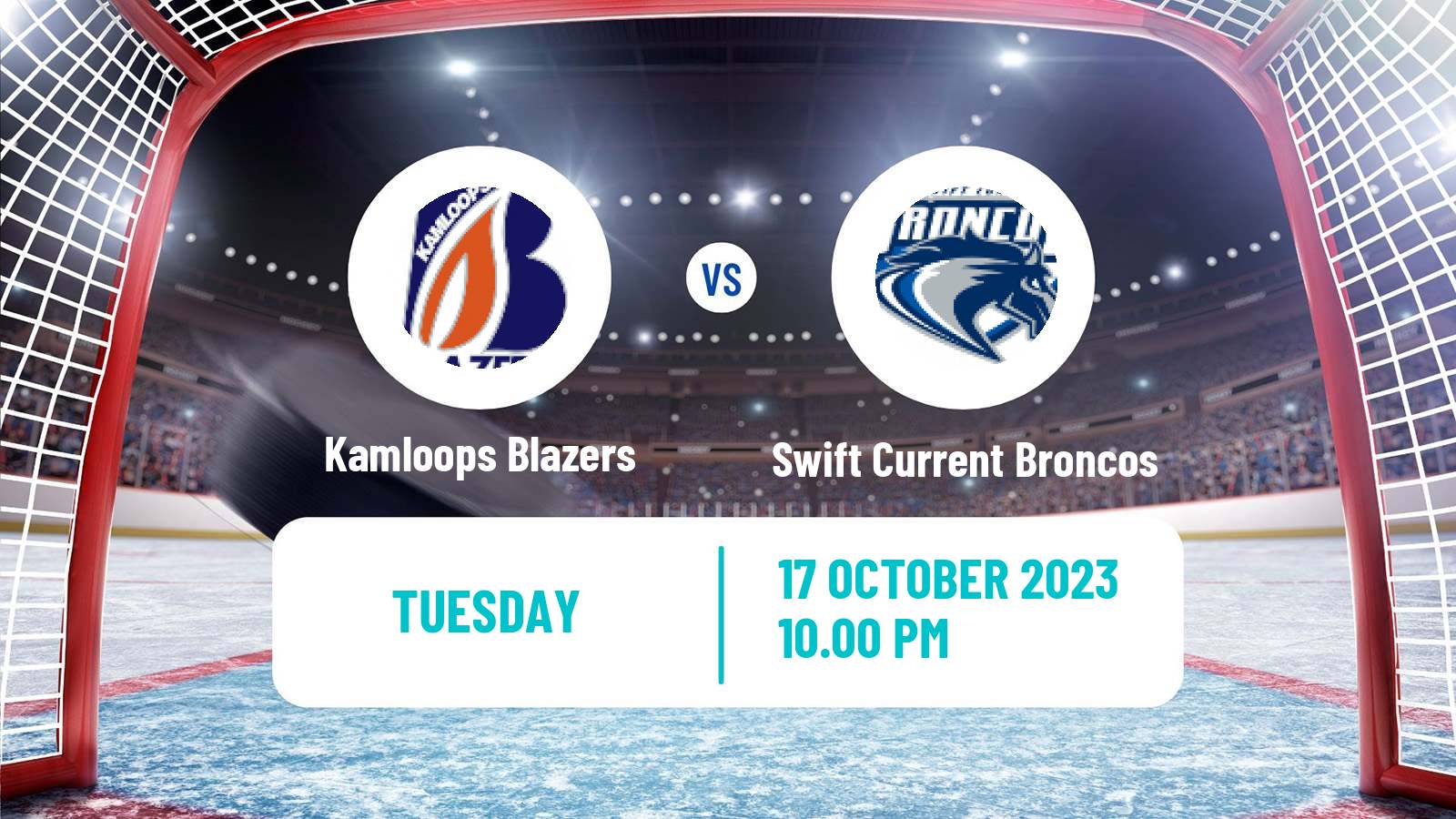 Hockey WHL Kamloops Blazers - Swift Current Broncos