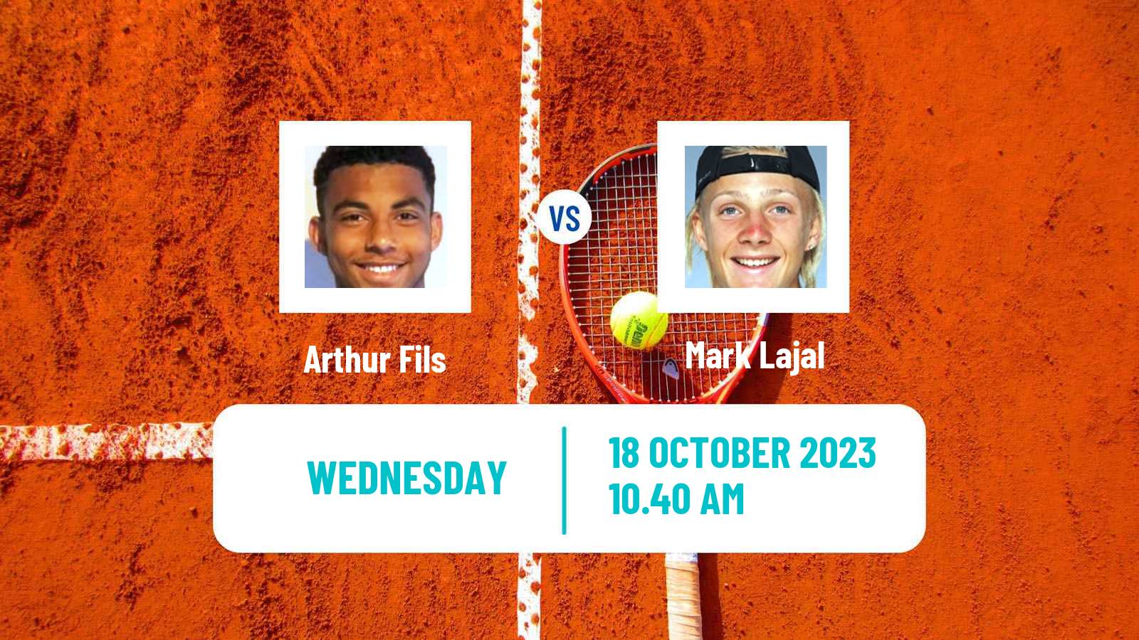 Tennis ATP Antwerp Arthur Fils - Mark Lajal