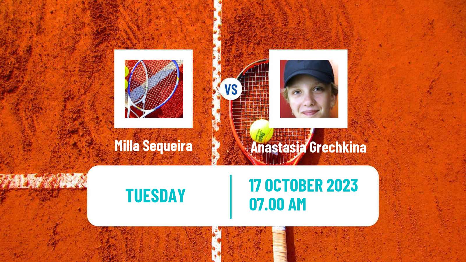 Tennis ITF W25 Faro Women Milla Sequeira - Anastasia Grechkina