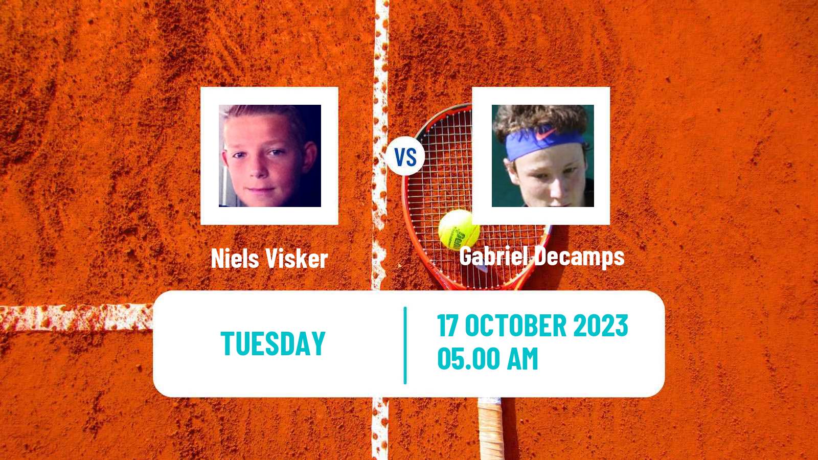 Tennis ITF M15 Heraklion 12 Men Niels Visker - Gabriel Decamps