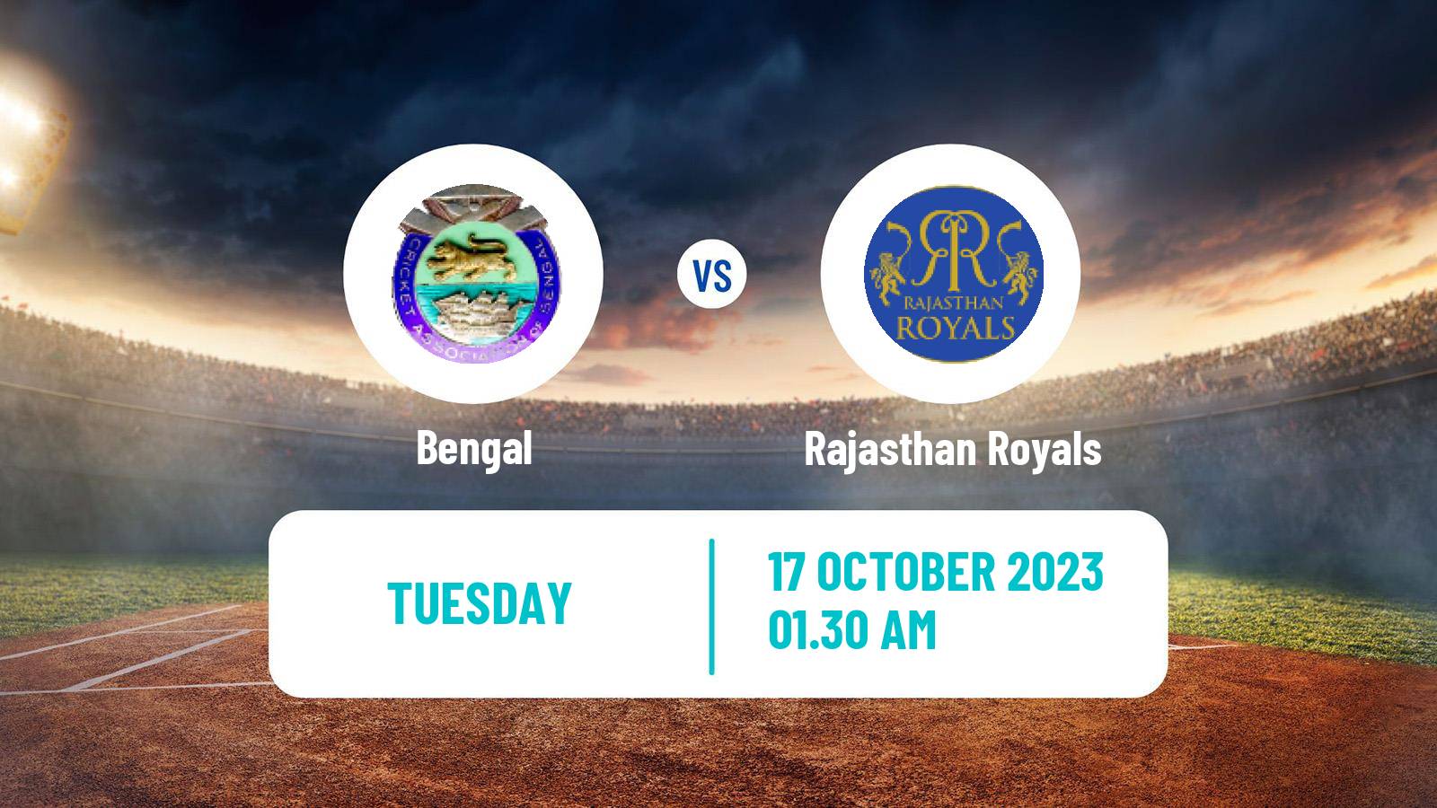 Cricket Syed Mushtaq Ali Trophy Bengal - Rajasthan Royals