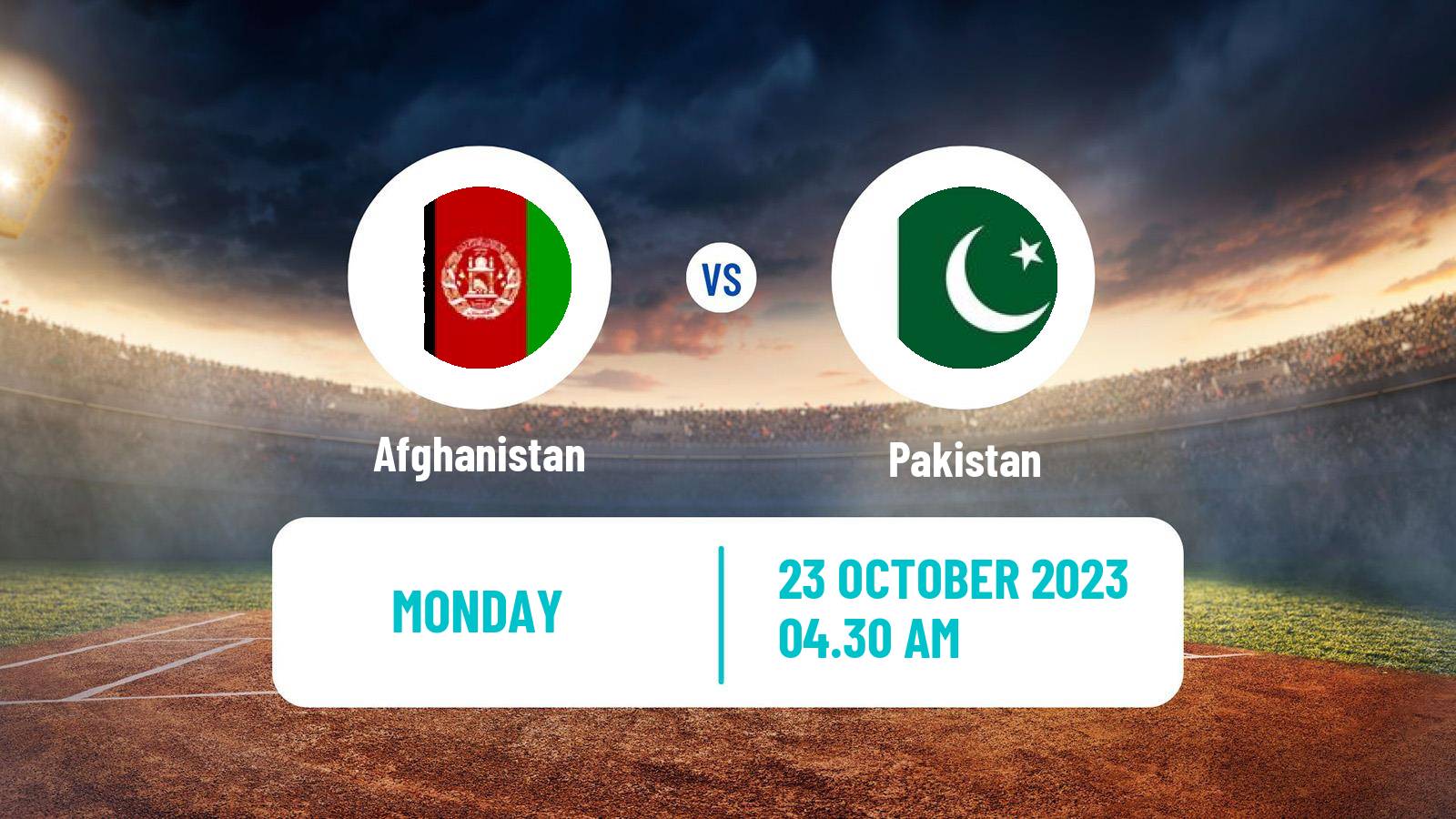 Cricket ICC World Cup Afghanistan - Pakistan