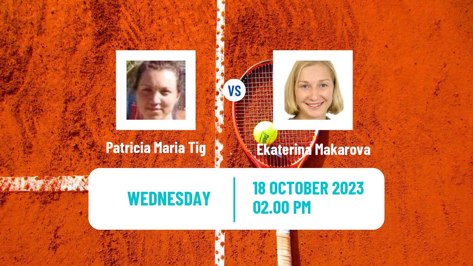 Tennis WTA Cluj Napoca Patricia Maria Tig - Ekaterina Makarova