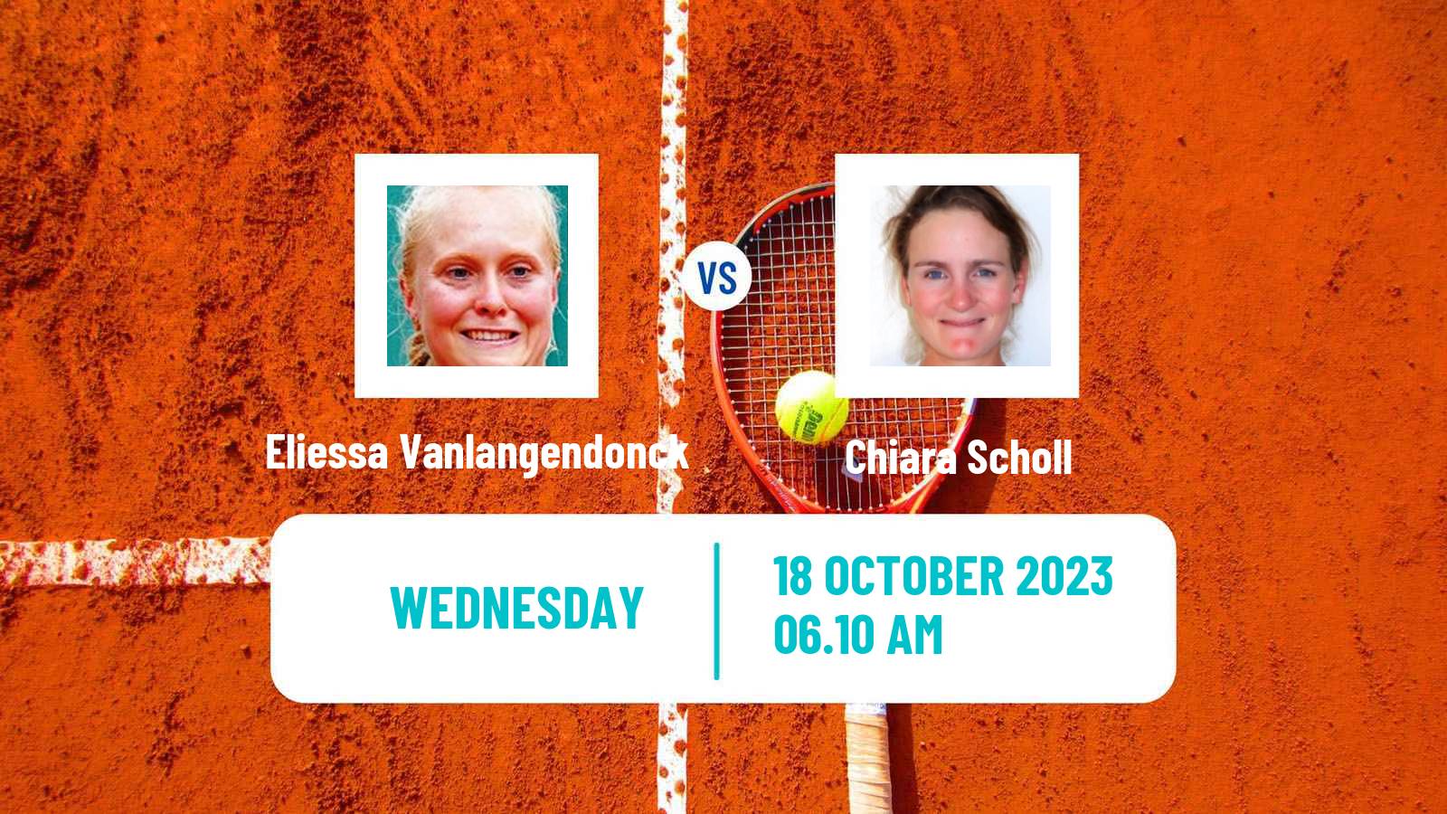 Tennis ITF W60 Hamburg Women Eliessa Vanlangendonck - Chiara Scholl