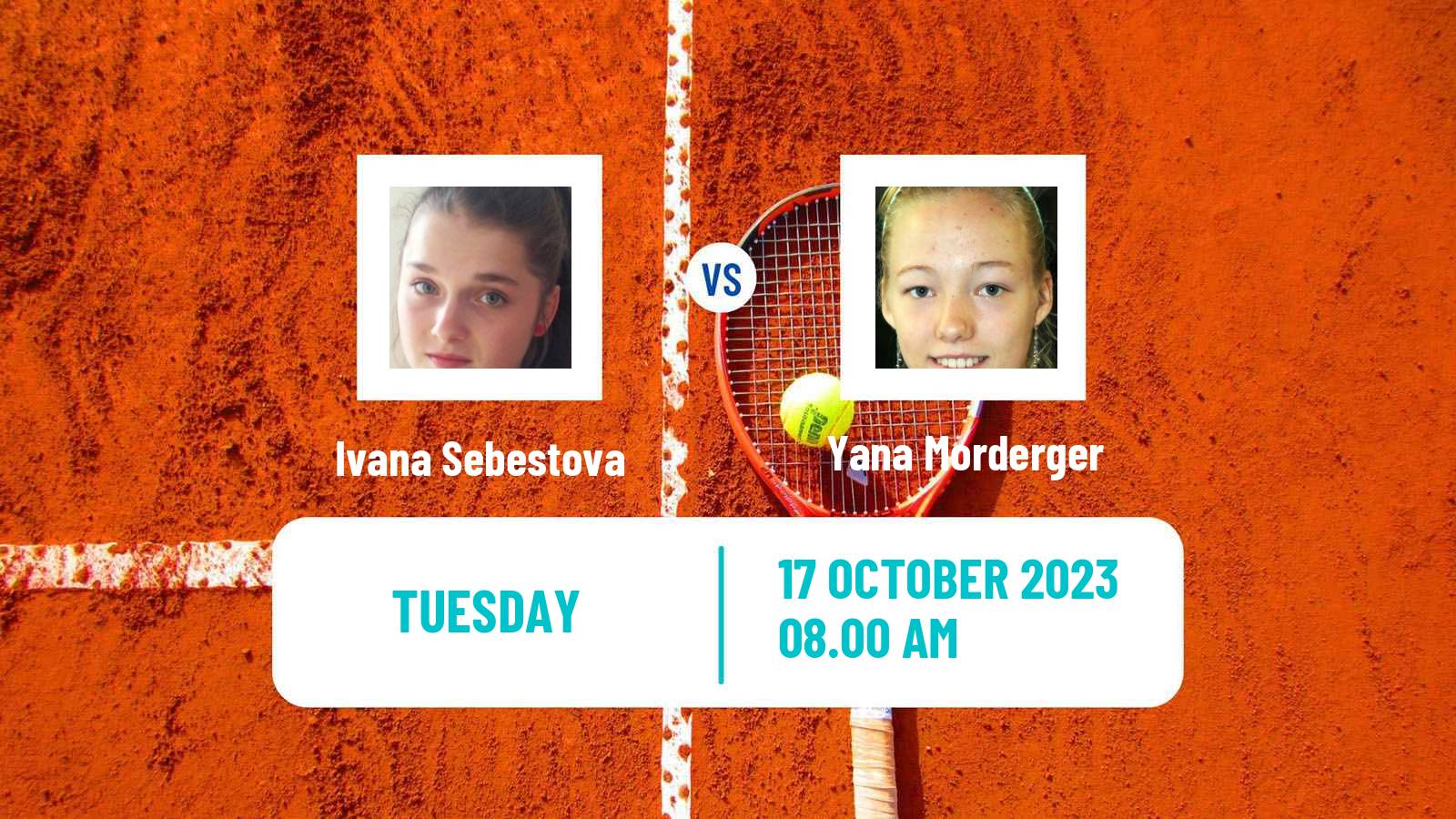 Tennis ITF W60 Hamburg Women Ivana Sebestova - Yana Morderger