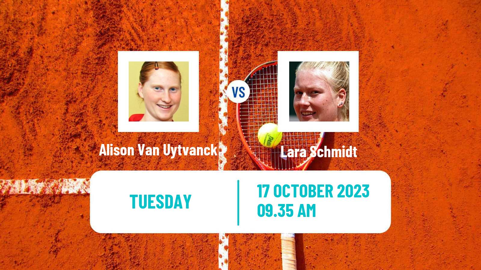 Tennis ITF W60 Hamburg Women Alison Van Uytvanck - Lara Schmidt