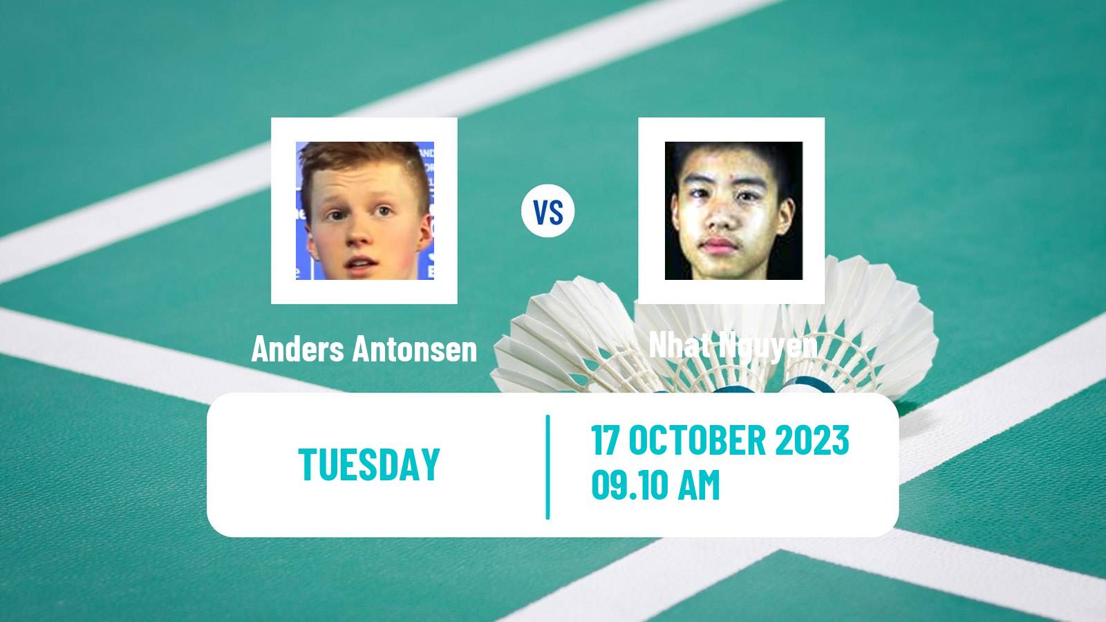 Badminton BWF World Tour Denmark Open Men Anders Antonsen - Nhat Nguyen