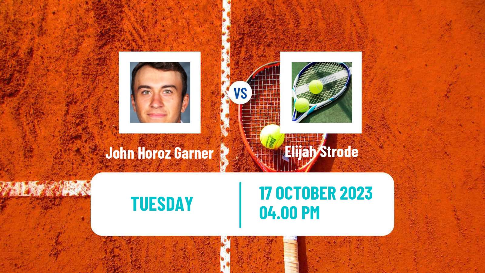 Tennis ITF M15 Morelia Men John Horoz Garner - Elijah Strode