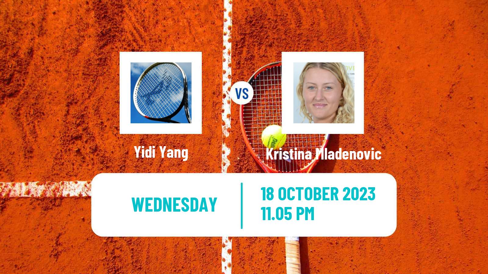 Tennis ITF W100 Shenzhen Women Yidi Yang - Kristina Mladenovic