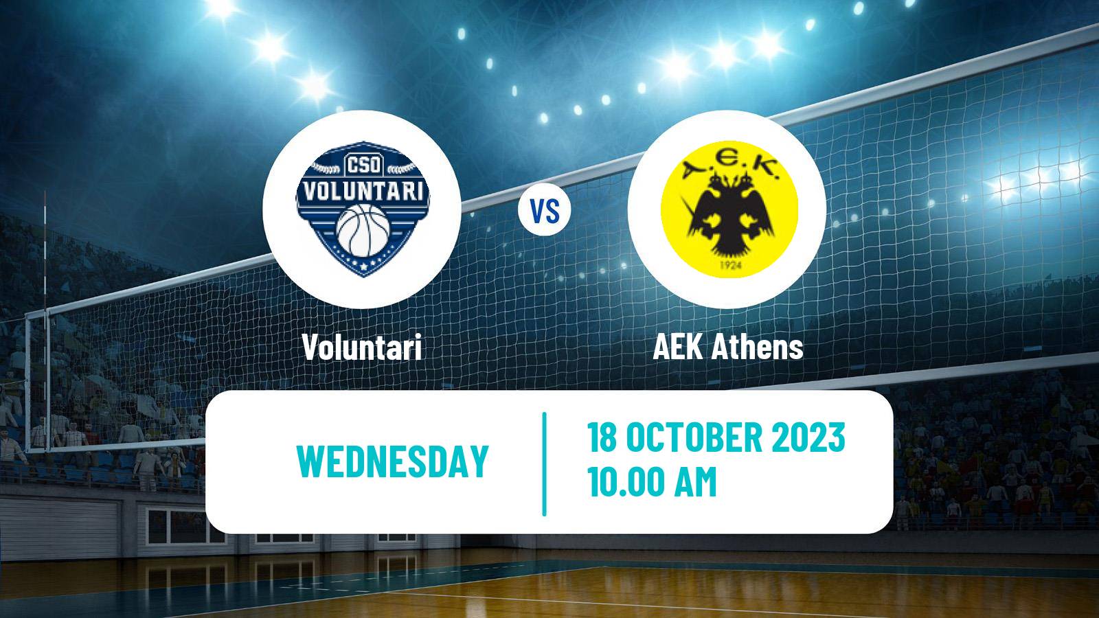 Volleyball CEV Challenge Cup Women Voluntari - AEK Athens