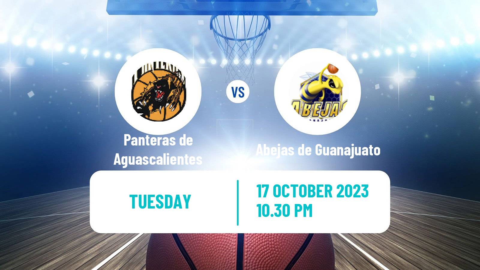 Basketball Mexican LNBP Panteras de Aguascalientes - Abejas de Guanajuato