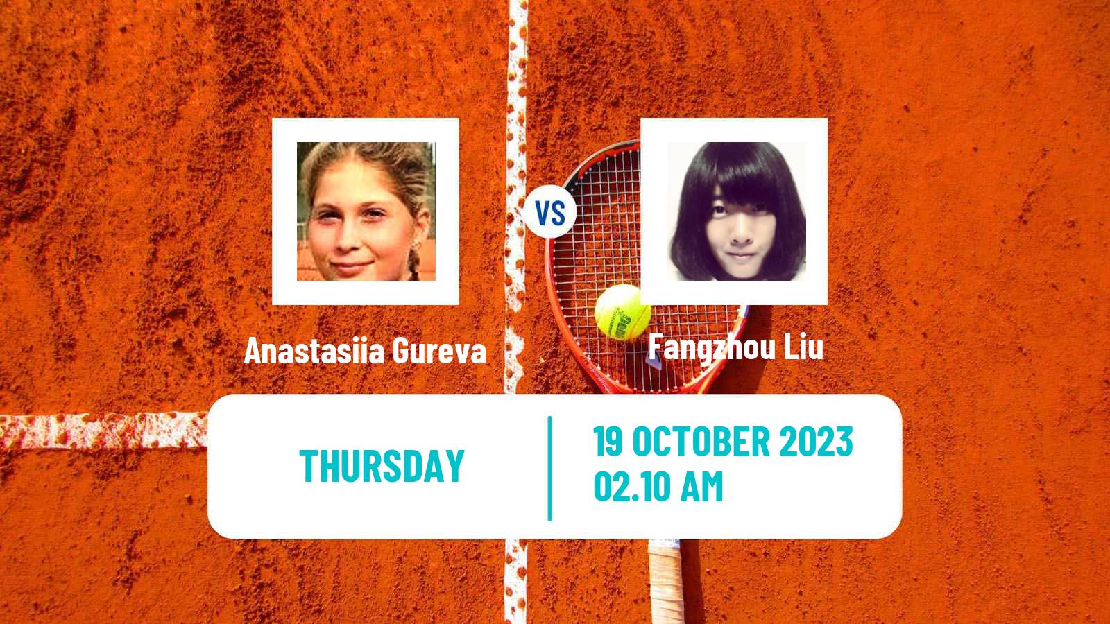 Tennis ITF W100 Shenzhen Women Anastasiia Gureva - Fangzhou Liu