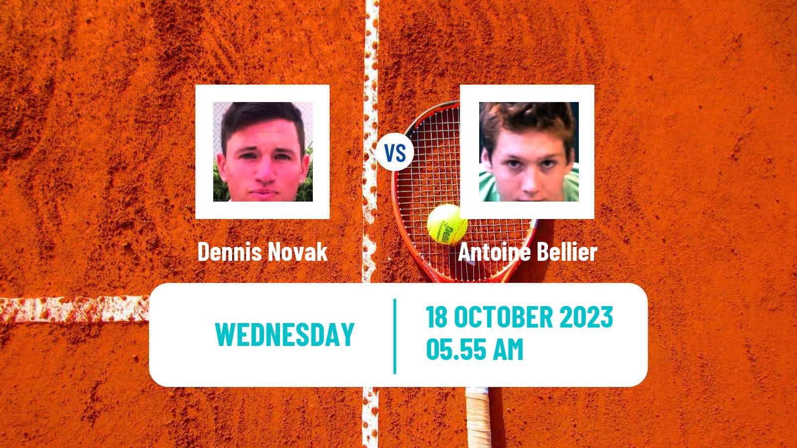 Tennis Hamburg Challenger Men Dennis Novak - Antoine Bellier