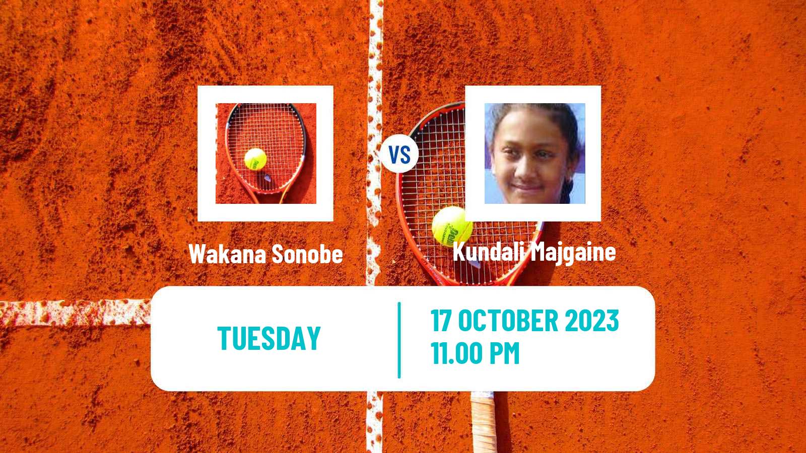 Tennis ITF W15 Hua Hin 2 Women Wakana Sonobe - Kundali Majgaine