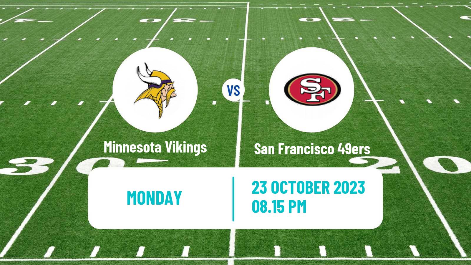 American football NFL Minnesota Vikings - San Francisco 49ers